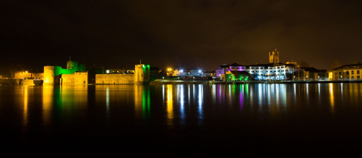 Limerick City at night