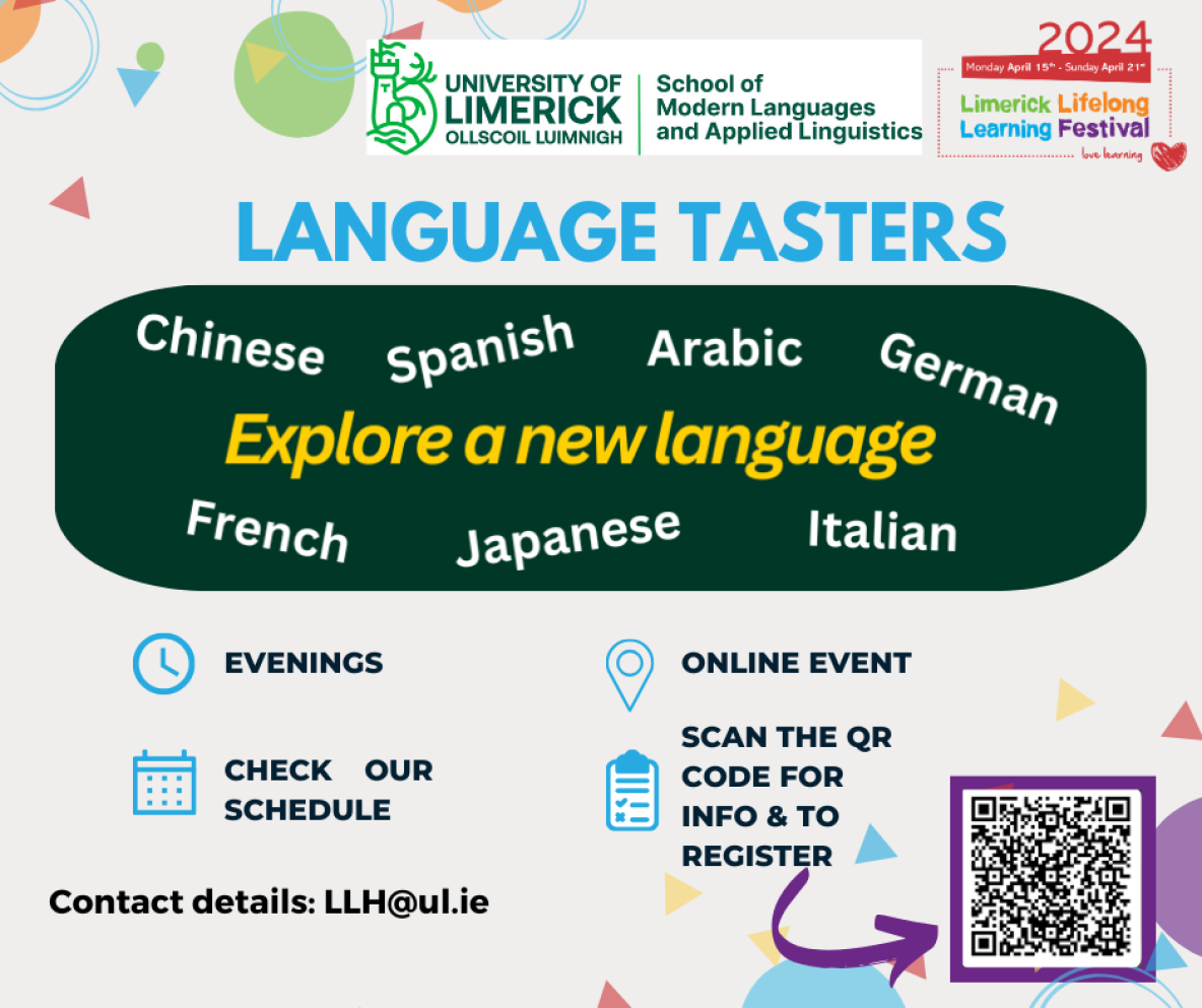Poster advertising the language tasters